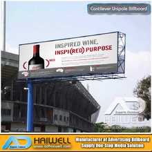 Projete Cantilever Publicidade unipole Billboard na China Fornecedores