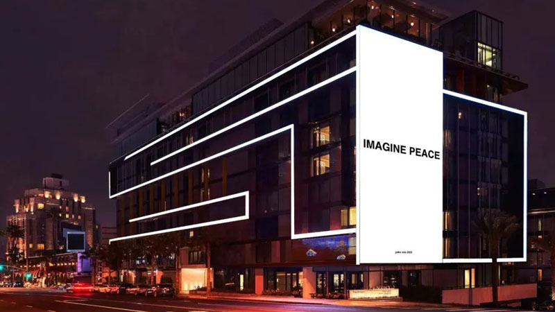 Confiança Power Power of Outdoor LED publicidade para imaginar a paz