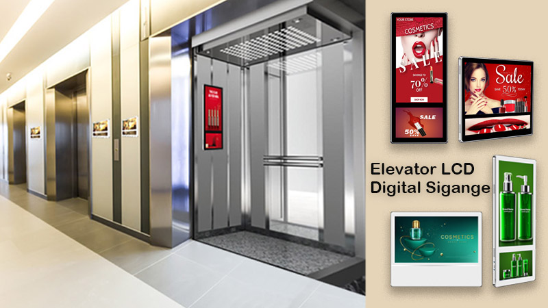 Por que escolher a sinalização digital LCD do elevador para publicidade na cabine do elevador